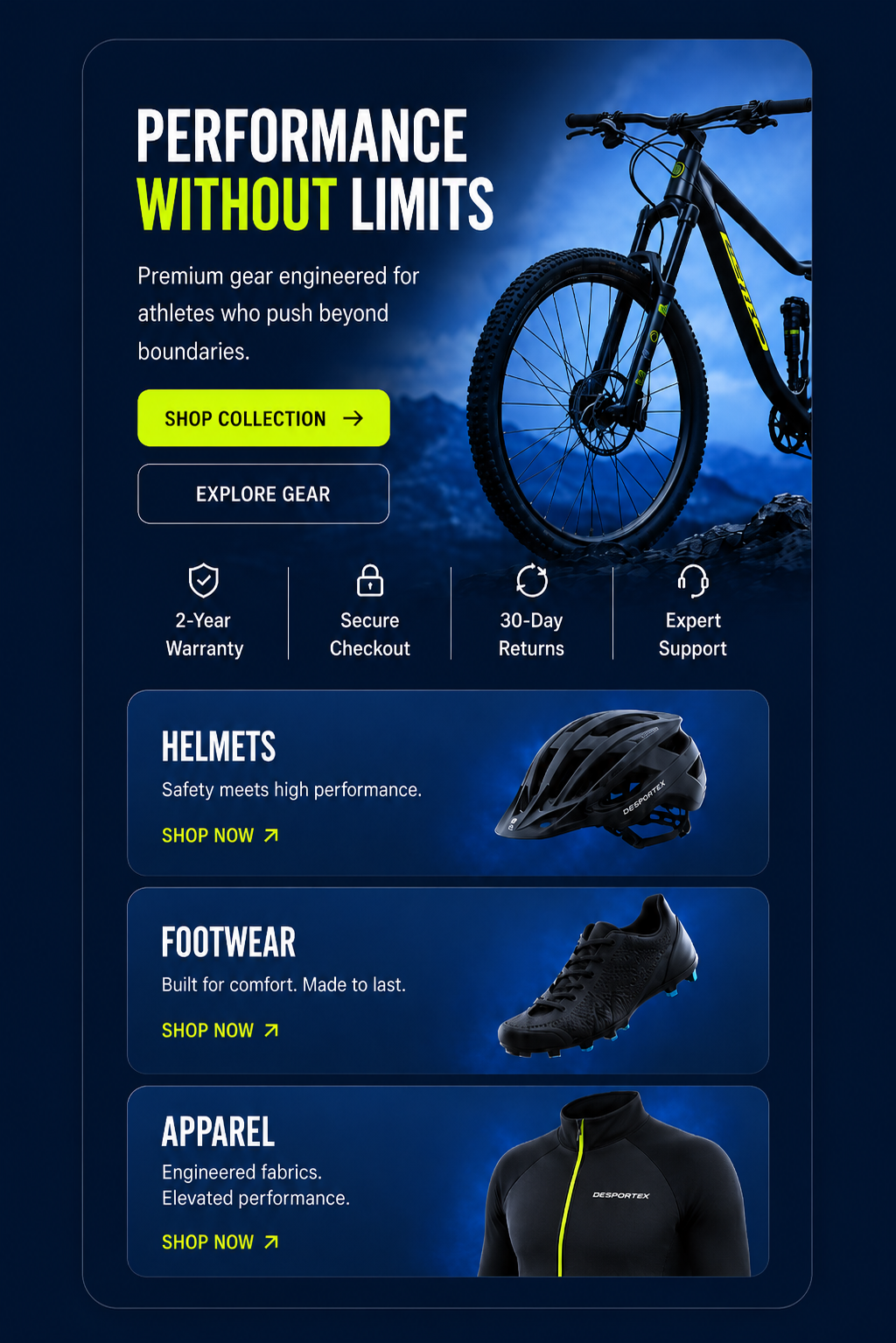 Desportek design work preview